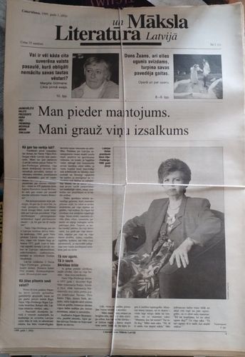 Literatūra un māksla Nr 1999 gads Nr. 1-27