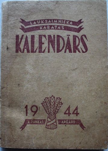 Lauksaimnieka kabatas kalendars 1944. gadam