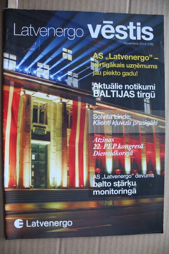 Latvenergo Vēstis. 2013g. novembris.