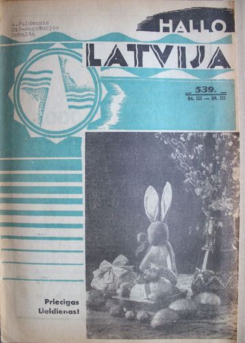 Hallo Latvija. 1940 g. Nr. 539