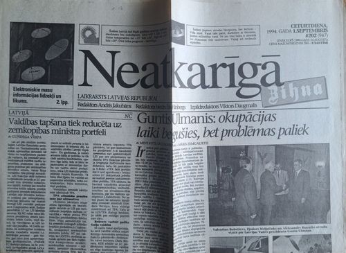 Neatkarīgā Cīņa 1/09/1994