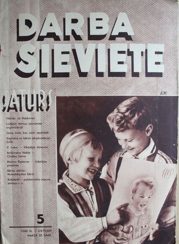   Darba Sieviete. 1940 g. Nr. 5