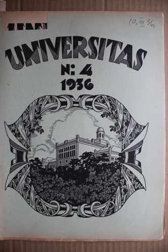 Universitas 1936g. Nr.4