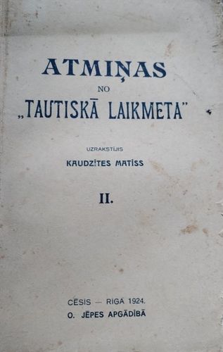 Atmiņas no tautiskā laikmeta II