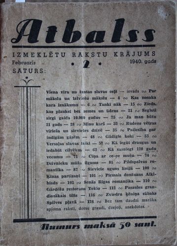 Atbalss.  1940g. nr.2