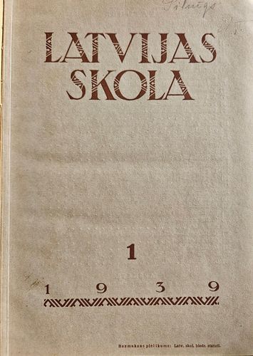 Latvijas skolas .1939 gads.1-6.
