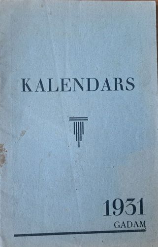 Kalendārs 1931. gadam