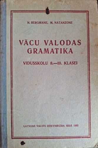 Vācu valodas gramatika 8.-10. klasei