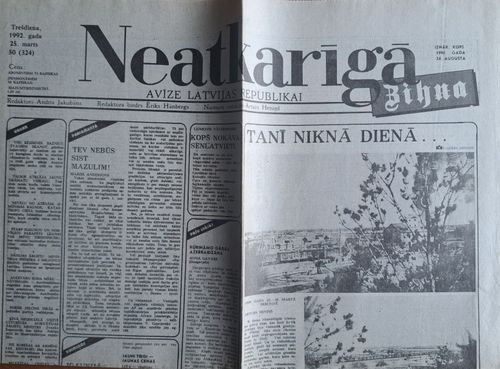 Neatkarīgā Cīņa 25/03/1992