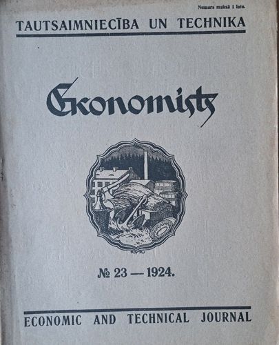 Ekonomists. Tautsaimniecība un technika Nr. 23 1924