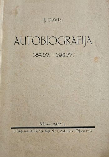 Autobiogrāfija 1867 -1937 