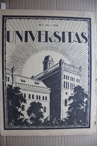 Universitas 1930 g. Nr. 5(14).