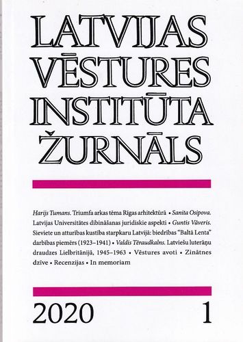 Latvijas vēstures institūta žurnāls 2020-1