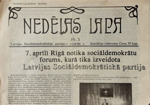 Nedēļas lapa Nr. 2 11/04/1990