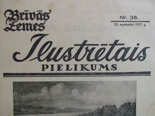Brīvās Zemes Ilustrētais Pielikums. 1937 g. Nr.35