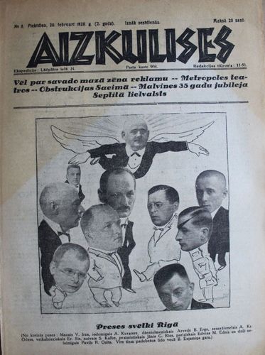 Aizkulises.  1926 g. Nr.8