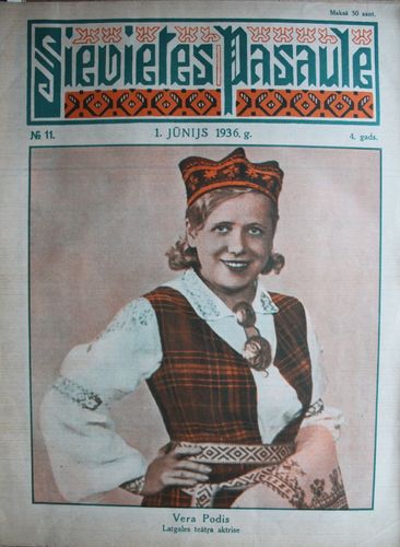Sievietes  Pasaule. 1936 g. Nr. 11