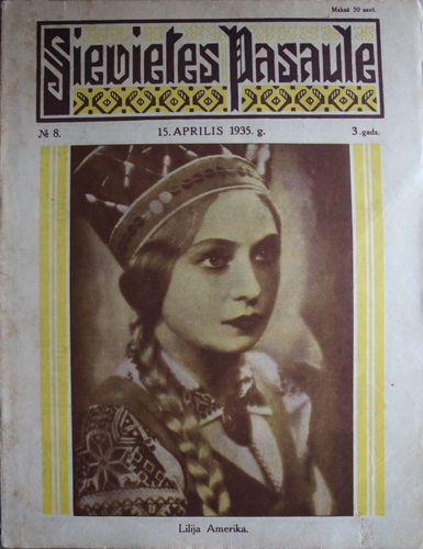 Sievietes  Pasaule. 1935 g. Nr.8