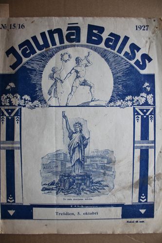 Jaunā Balss. 1927 g. Nr.15/16
