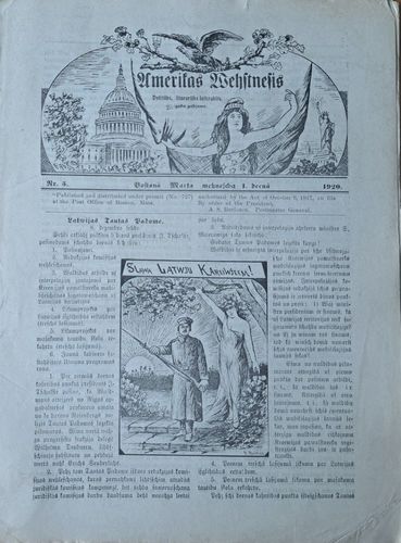 Amerikas vēstnesis Nr. 4 1920