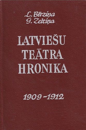 Latviešu teātra hronika, 1909-1912