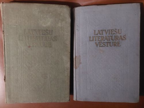 Latviešu literatūras vēsture 1. un 2. daļa