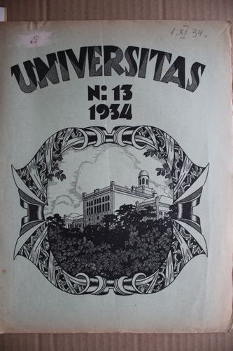 Universitas 1934 g. Nr.13