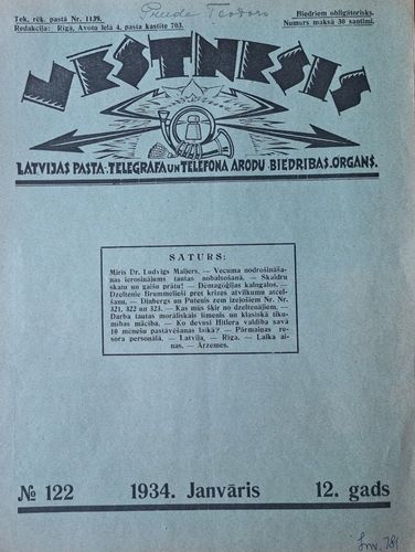 Vēstnesis Nr. 122 1/1934