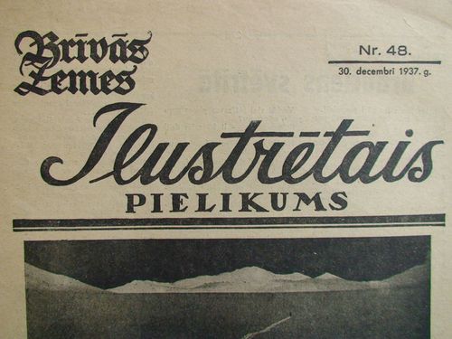 Brīvās Zemes Ilustrētais Pielikums. 1937 g. Nr.48