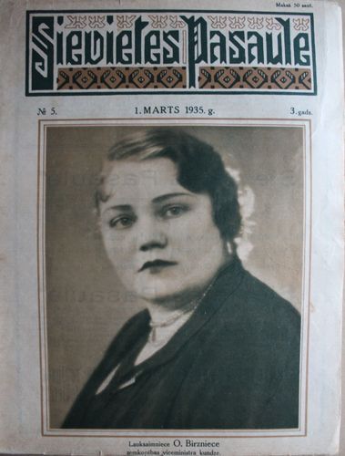 Sievietes  Pasaule. 1935 g. Nr. 5