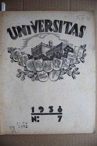 Universitas 1938g. Nr.7