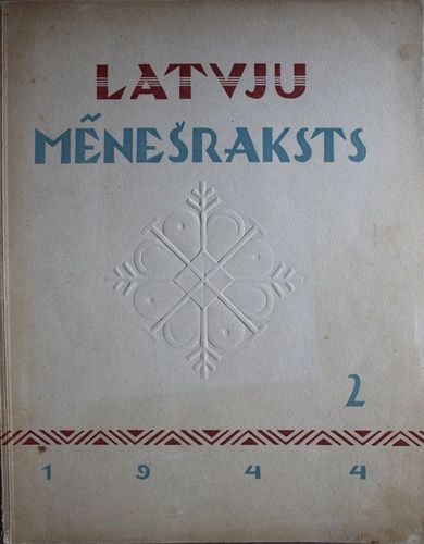 Latvju Mēnešraksts 1944  g. Nr 2