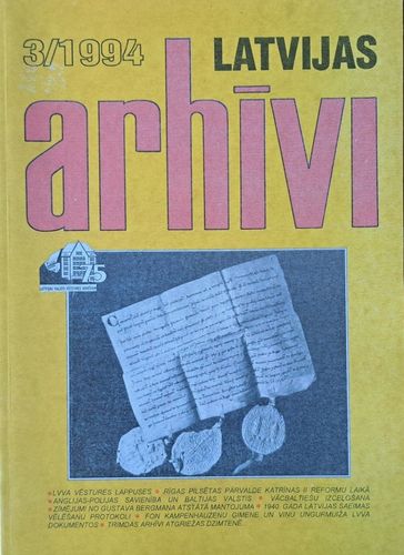 Latvijas arhīvi 3/1994