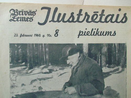 Brīvās Zemes Ilustrētais Pielikums. 1940 g. Nr.8