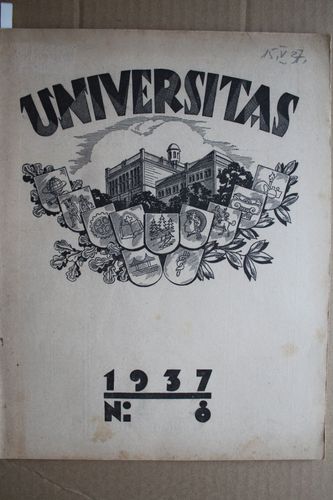 Universitas 1937g. Nr.8