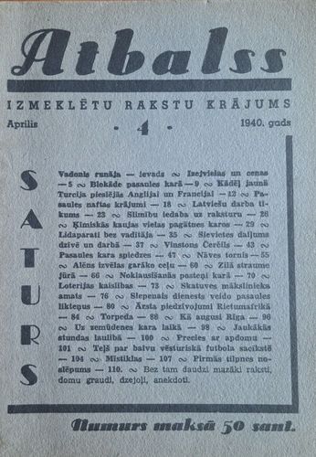 Atbalss 4/1940
