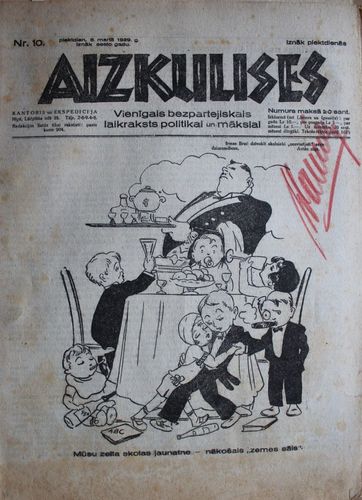 Aizkulises.  1929 g. Nr.10