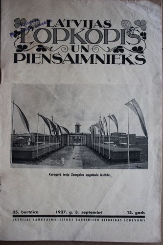 Latvijas  Lopkopis un Piensaimnieks. 1937g. Nr.35
