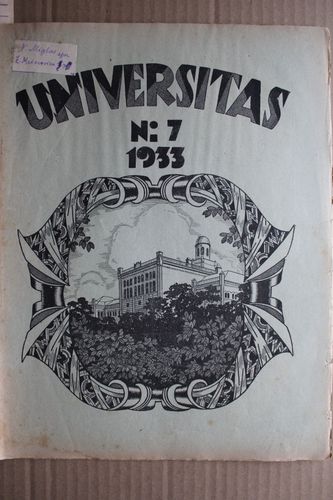 Universitas 1933 g. Nr. 7