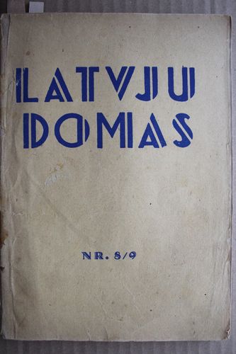 Latvju Domas. 1947g. Nr. 8/9  Mēnešraksts izglītībai.