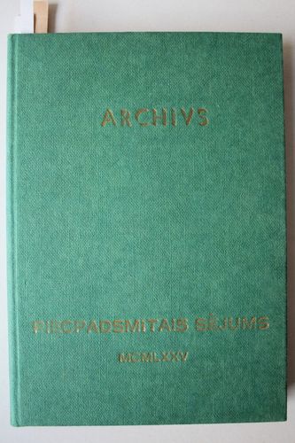 Archivs  Piecpadsmitais  sējums.