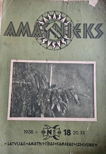 Amatnieks. 1938 g.Nr. 18