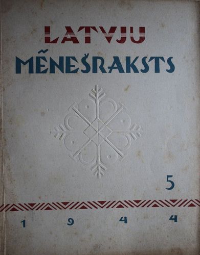 Latvju Mēnešraksts 1944  g. Nr5