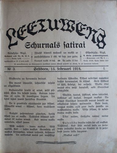 Lietuvēns. 1914 g. Nr. 3.