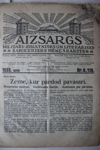 Aizsargs. 1933 g. Nr.  4