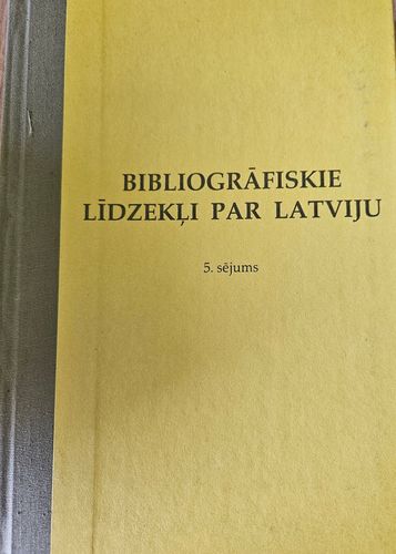 Bibliogrāfiskie līdzekļi par Latviju .5 sējums.(1996-2000)