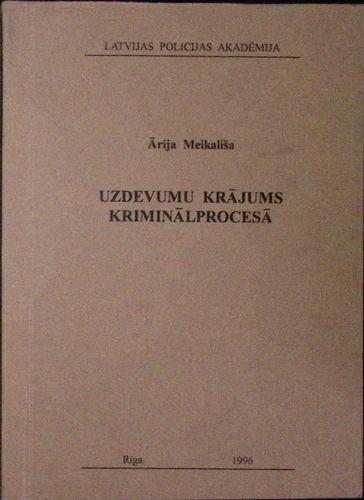 Uzdevumu krājums kriminālprocesā