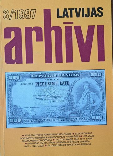 Latvijas arhīvi 3/1997
