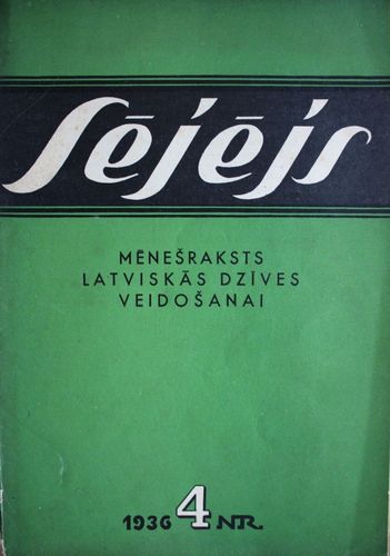 Sējējs.  1936 g. Nr.4