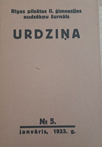 Urdziņa Nr. 5 1933